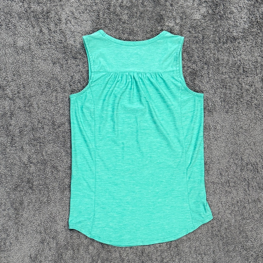 Duluth Trading Co Aqua V-Neck Sleeveless Tank - Picture 3 of 3
